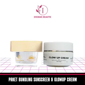 Paket Bundling Inerme Beaute Sunscreen Brightly Daily with Glow Up Cream Febya