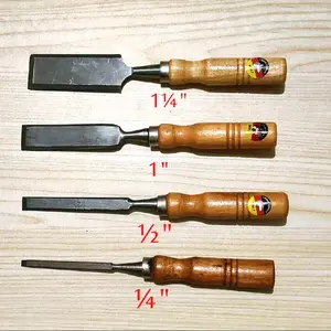 Pahat Kayu Gagang Kayu ¼"inch , ½"inch , 1"inch , 1¼"inch