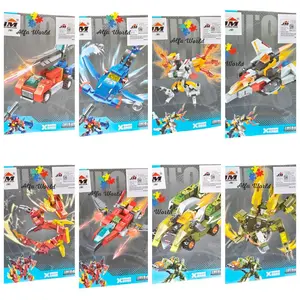 Mainan Anak Block Brick Rakitan Robot Kombinasi 8 Varian 2 in 1