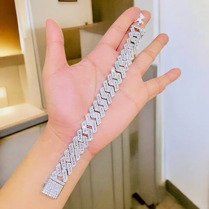 LẮC TAY xích bản lớn funll đá x.i.k.i.m sang trọng NAM NỮ điều đeo đẹp ạ