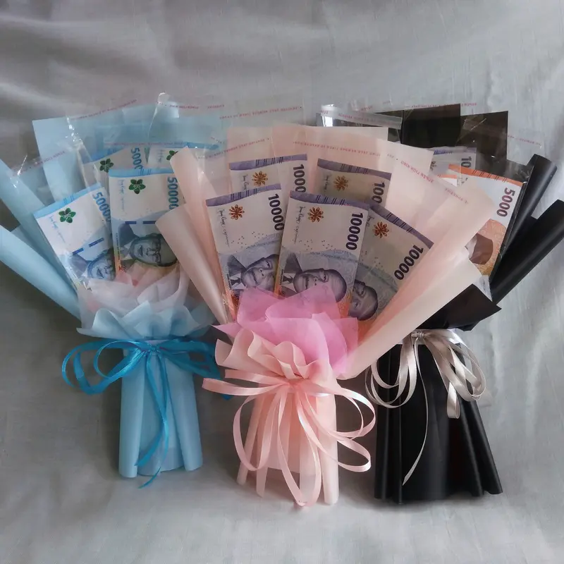Buket Uang Kosongan 5 Lembar, 3 Lembar untuk Hadiah Wisuda dan Acara Lainnya 0