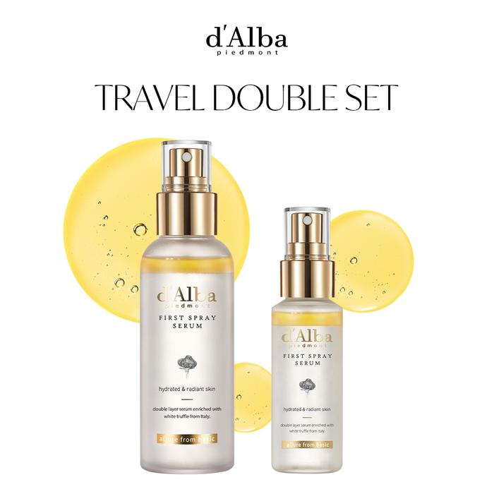 Gambar d'Alba Piedmont Travel Double Set (1pc First Spray Serum 50ml + 1pc First Spray Serum 100ml) dari d'Alba Indonesia Kota Tangerang Tokopedia