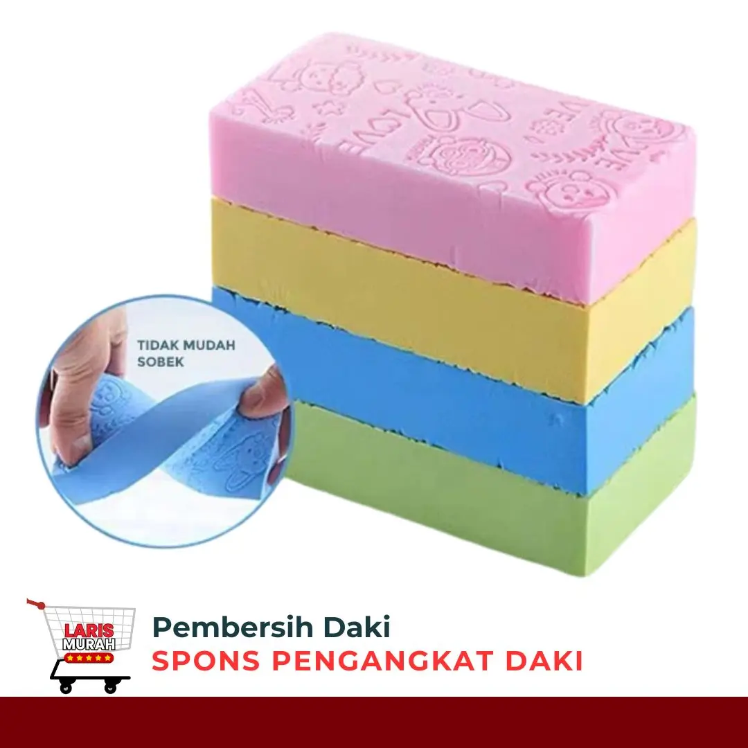 Pembersih Daki Spons Busa Mandi Pengangkat Kotoran Kulit Badan