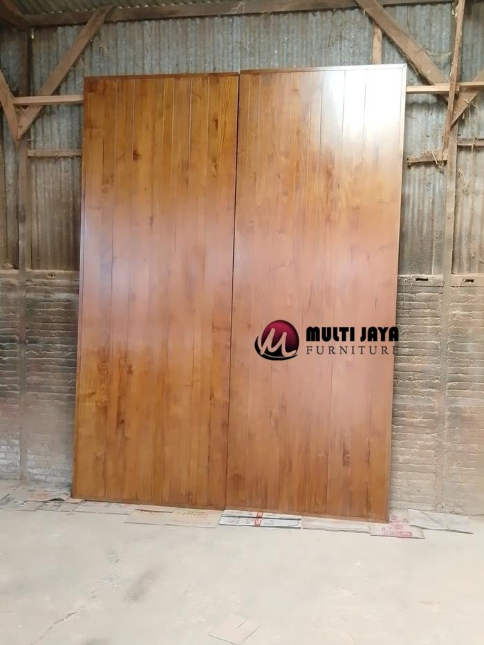 Gambar Pintu Jati Minimalis Mewah Pintu Utama Rumah Modern Pintu Jati Kupu Tarung dari Multi Jaya Furniture_NEW Kab. Jepara Tokopedia