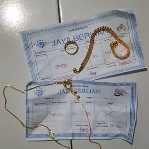 Gelang tangan emas muda free cincin rantai 3,5gr ada surat dari toko