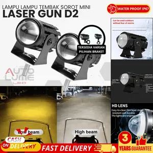 【AutoLume】Lampu Sorot D2 - Lampu Tembak Laser Led D2 12V DC 20W/Lampu Sorot Laser Led/Lampu Sorot Led Laser
