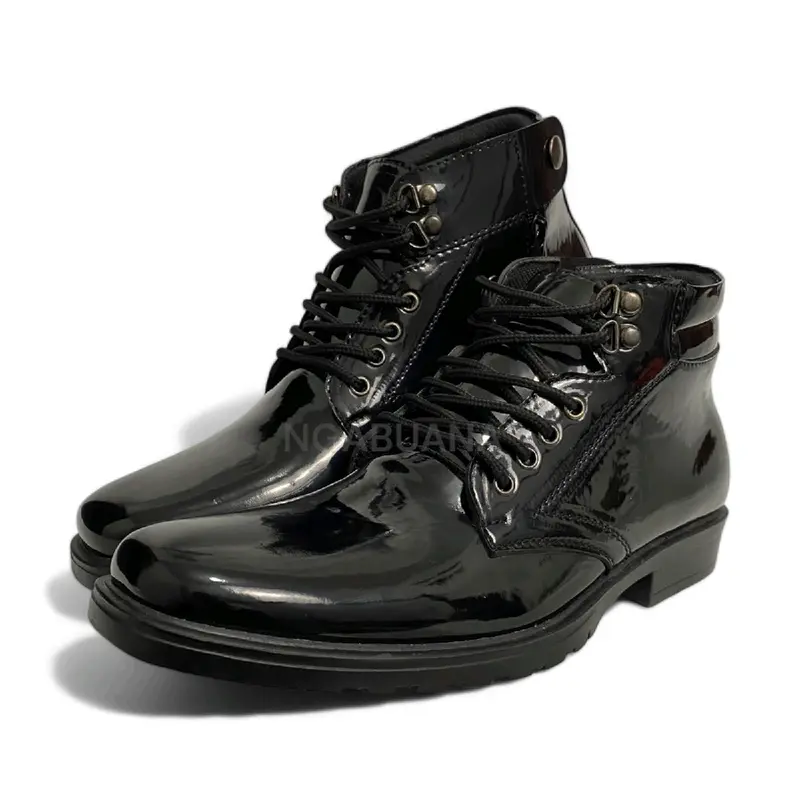 Sepatu formal pria pdh dinas pantofel tali plus resleting 7
