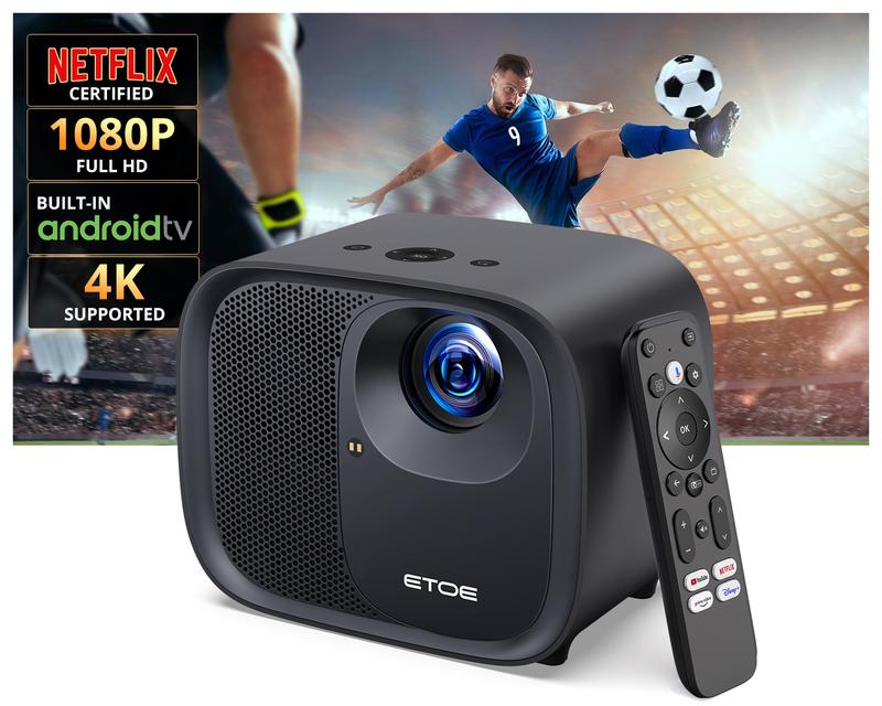 Máy chiếu Etoe E3 Pro (A1332) Android Full HD 1080P Tự Động Lấy Nét-Loa Kép Âm Thanh Sống Động