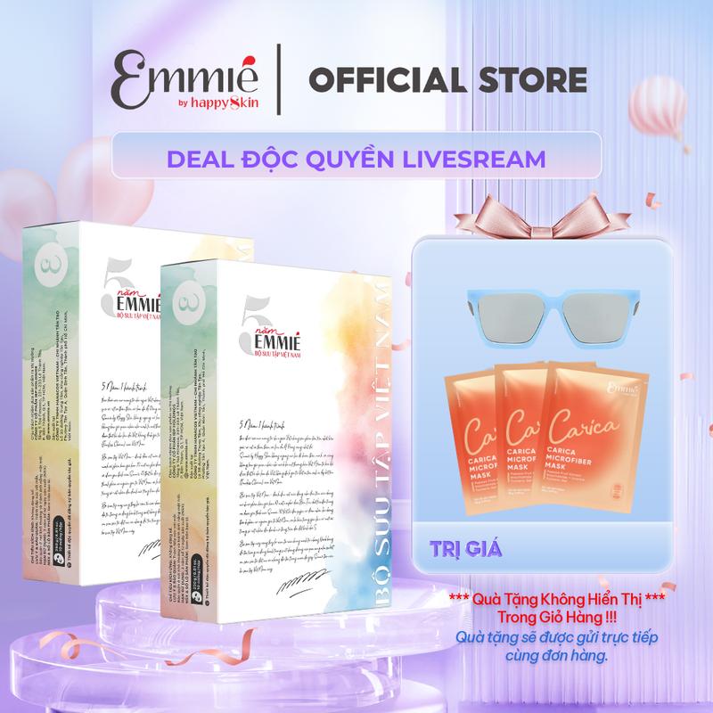 [Happyskinvn] DEAL TRI ÂN - COMBO 2 hộp mặt nạ sinh học phôi dừa siêu tinh chất Emmié  25gx20