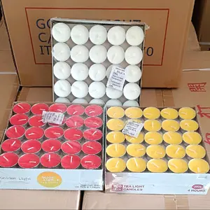 lilin tablet tealight golden light 4 jam isi 100pc untuk pemanas tungku aroma teraphy
