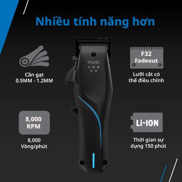 Tông Đơ Cắt Tóc THẾ HỆ MỚI WAHL VAPOR Lưỡi Đơn F32 FADEOUT Chuyên Khung - Fade | Nhập Khẩu Chính Hãng | Bảo Hành 12 Tháng 3