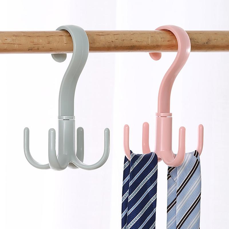 Product Introduction of 360° Rotatable Hanger Hooks Space Saving Wardrobe Bag Rack Organizer Holder for Closet Scarf Belt Shoes Hanging Storage Hooks 24
