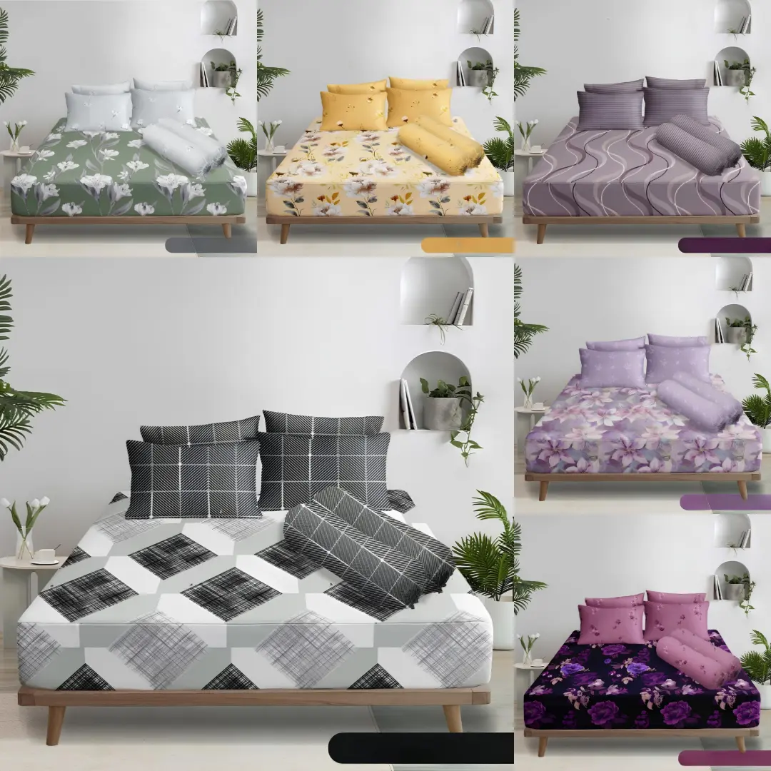 SEPRAI JUMBO MOTIF BUNGA UKURAN 240X200X30 CM BAHAN EMBOS sprei sprei labubu