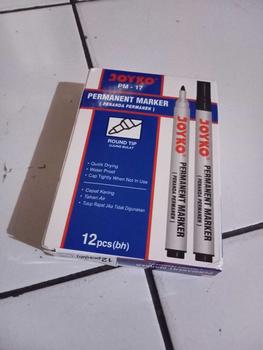 Product Review of JOYKO PERMANENT MARKER ROUND TIP BLACK BLUE RED / SPIDOL PERMANEN JOYKO PENANDA HITAM BIRU MERAH PM-17 PM-18 PM-19 [12PCS] Stationery from J**y S**r 0