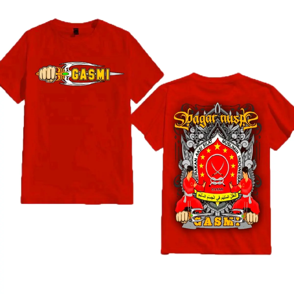 Kaos Gasmi Pagar Nusa - Model Distro Oblong Baju Katun Lembut Nyaman Pria Wanita details