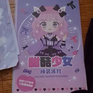 Star Baby Stiker Berdandan Make-Up Princess Style Stiker Diy Stiker Lucu Kartun Berdandan Anak Perempuan