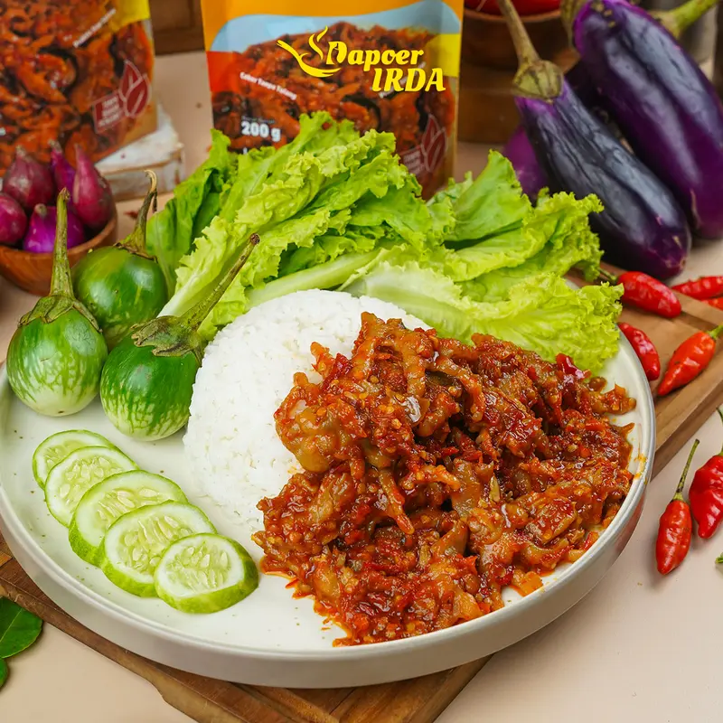 Dapoer Irda Paket Duo Oseng Mercon Ceker Tanpa Tulang Makanan Instan / Ready to eat 1