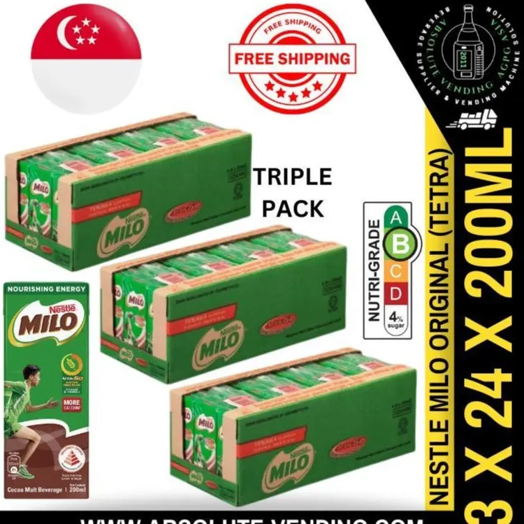 [TRIPLE BUNDLE] NESTLE Milo 200ML X 24 X 3 (TETRA)