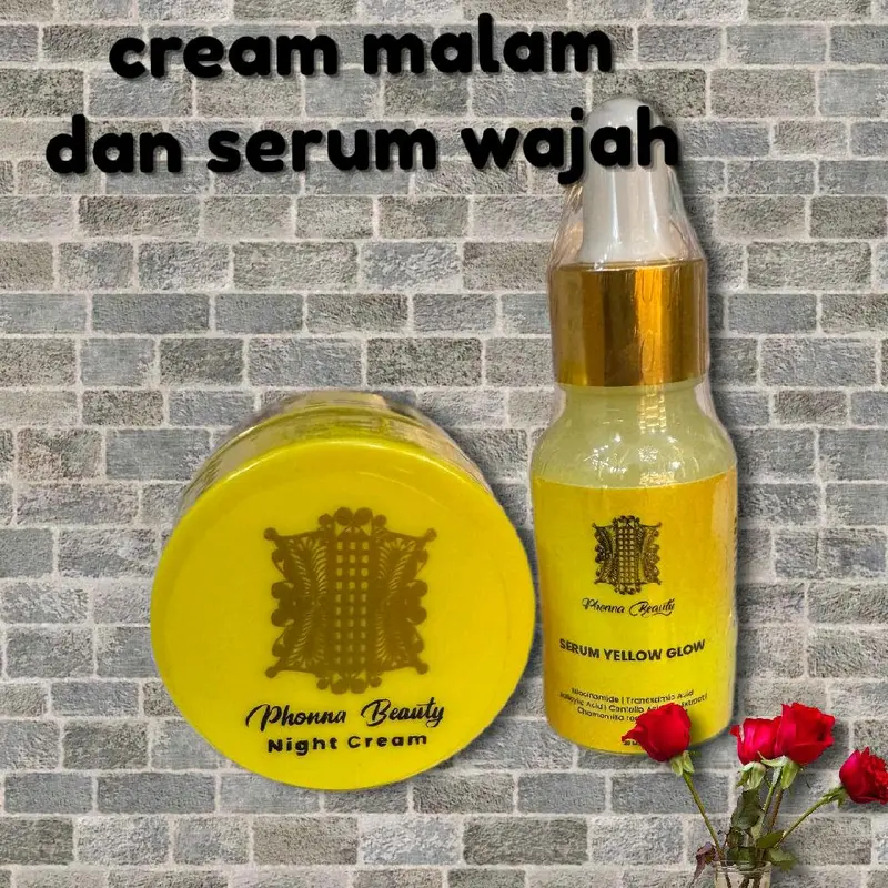 CREAM PHONNA MALAM dan SERUM YELLOW GLOW PHONNA BEAUTY 0