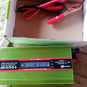 Power Inverter 1000Watt DC 12V ke AC 220V SUNPRO PI-1000W Indikator Digital With USB Inverter PI 1000W