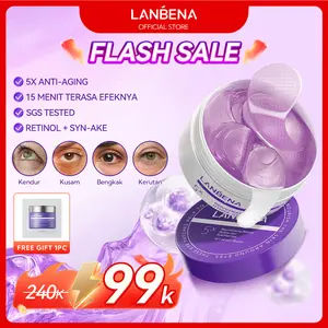 [HOT][BPOM] LANBENA Retinol Eye Patches 60Pcs | 5X Anti-Aging SGS Tested | 15 Menit Kurangi Garis Halus & Lingkaran Hitam | Gel Biomimetik Dingin Mata Bengkak Kantung Mata Anti Kerut