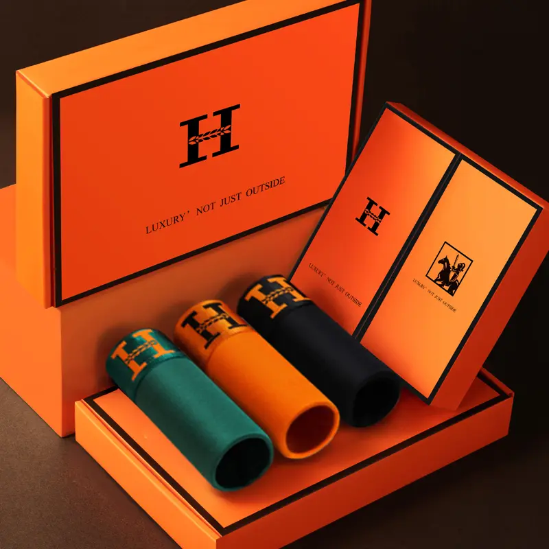 [HEPNIES ISI 3PCS kemasan kotak kardus exclusive] celana boxer pria mewah berbahan sutra, trendi, menyerap keringat, dan sejuk, boxer pria berkualitas tinggi gaya Korea 3