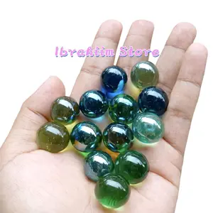 500gr Neker Metallic Isi Kurleb 90 Pcs / Mainan Anak Kelereng Crystal Kembang Tua