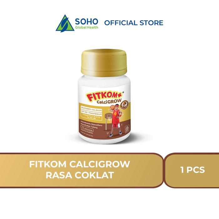 Gambar Fitkom CalciGROW Tablet Hisap Vitamin Rasa Coklat dari Soho Global Health_NEW Kota Administrasi Jakarta Timur Tokopedia