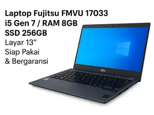 ( FujitsuFMVU17033 ) i5 Gen 7 / RAM 8GB / SSD 256GB Layar 13”inc