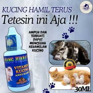 OBAT Anti hamil Kucing Ampuh Dan Efektif 30ml   kb agar tidak hamil
