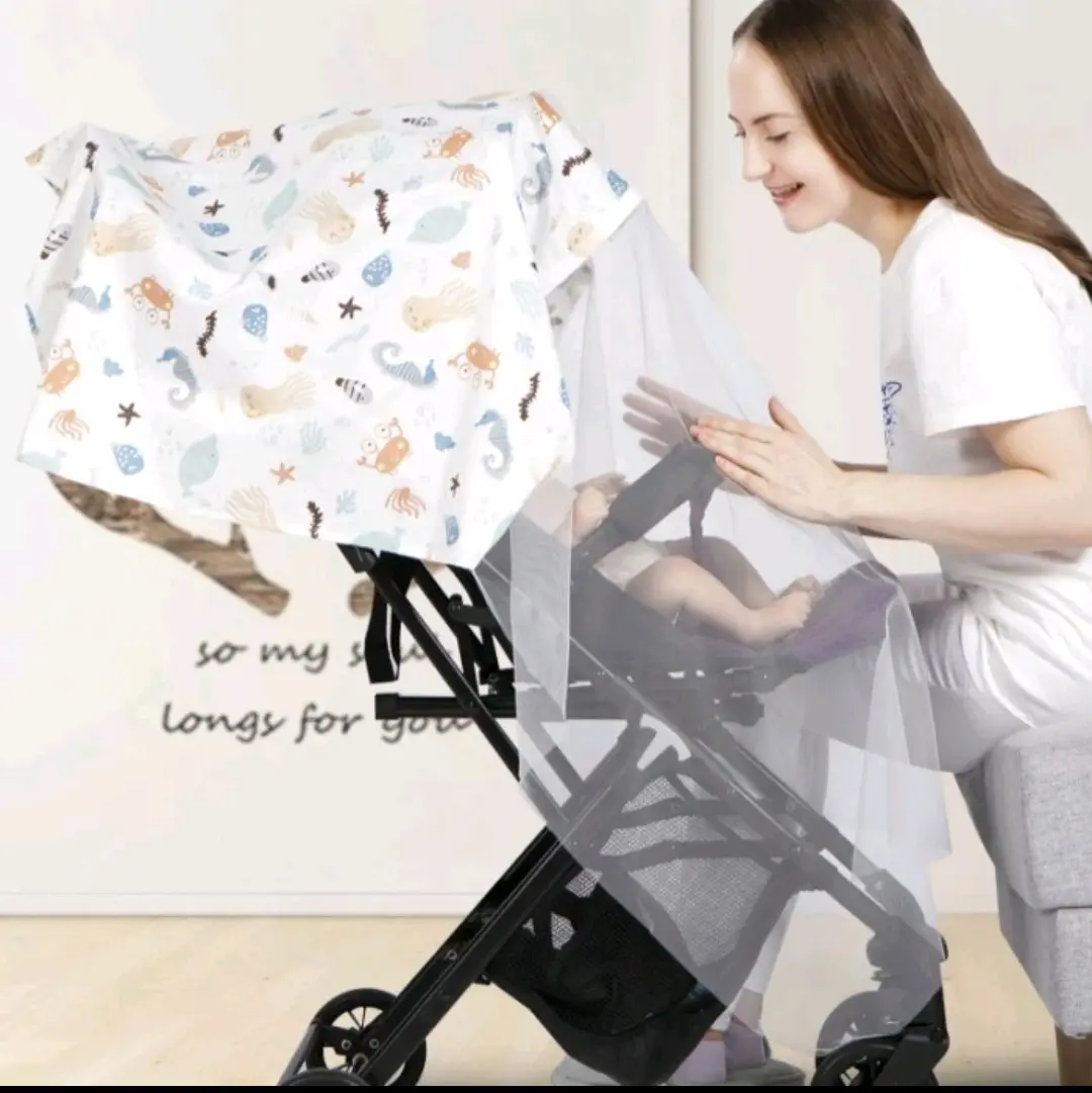 Immelyn Nursing Apron Menyusui 2in1 Kelambu Stroller Bayi