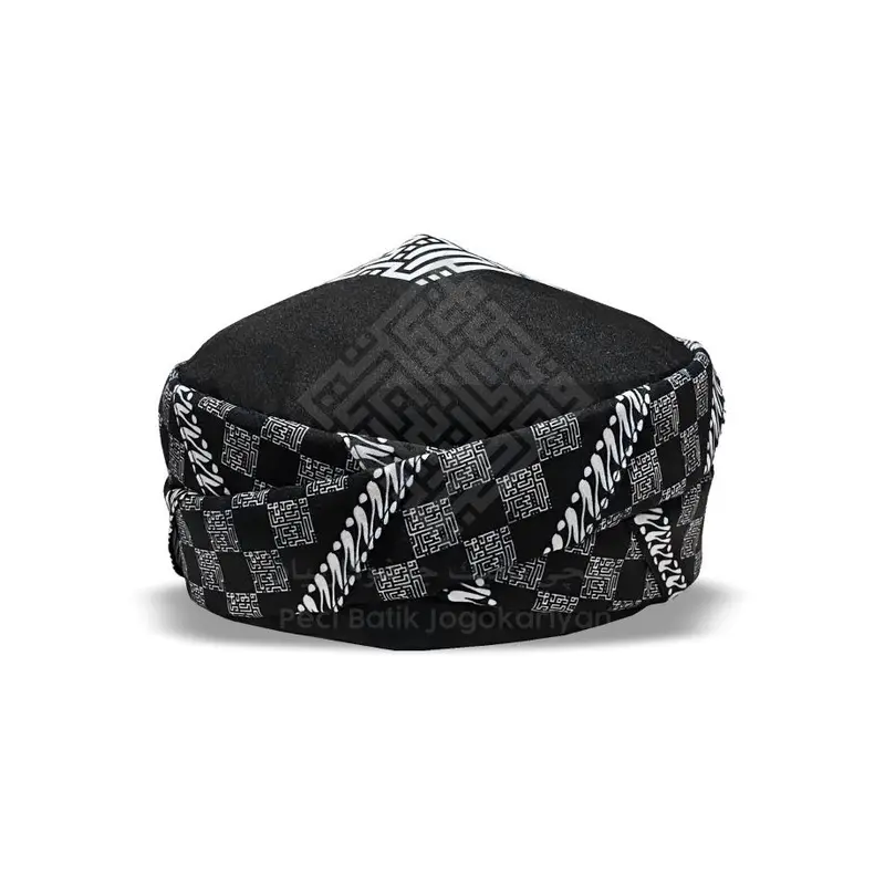 Peci Batik Jogokariyan Motif Logo Peci Batik Jogokariyan, Warna Hitam Exclusive, Bahan Adem, Motif Hitam Premium, Songkok Pria Dewasa & Anak-Anak, Peci Hitam Viral, Kopiah Muslim Keren Katun Kain Nyaman 1