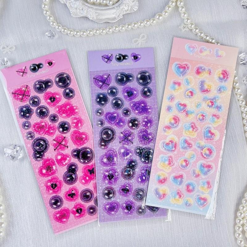 Stiker Lucu Korea Photocard Toploader Decor Sticker Aesthetic Journal Planner Decor 3