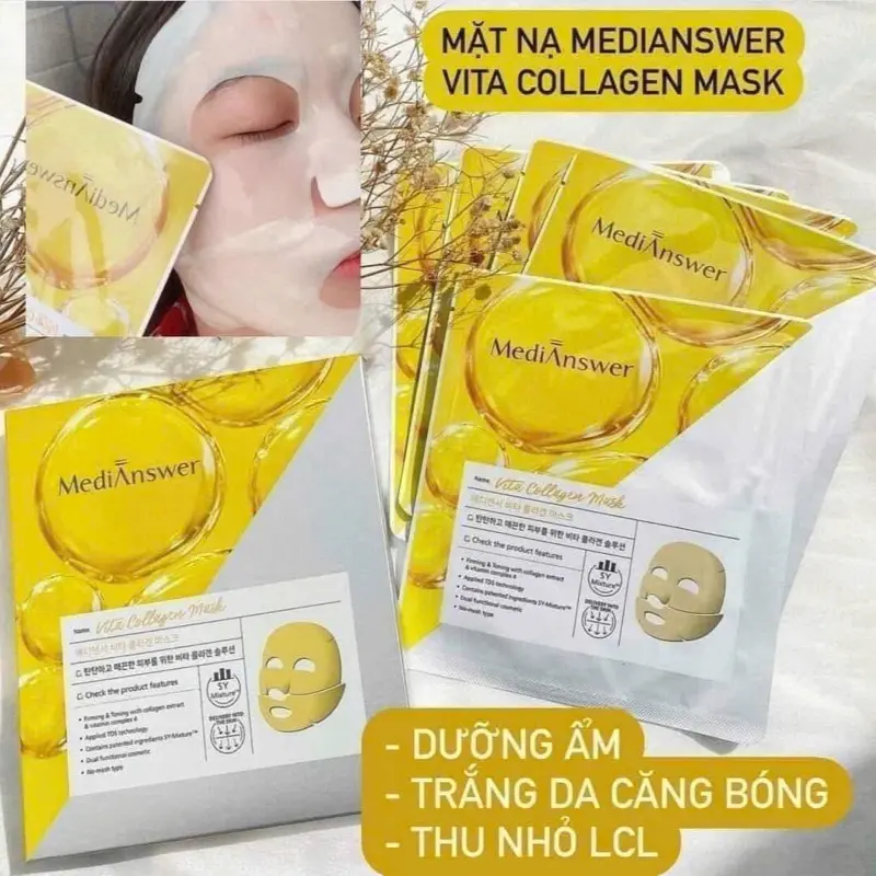 Mat nạ medianswer vita colagen Hàn quốc 1mieng