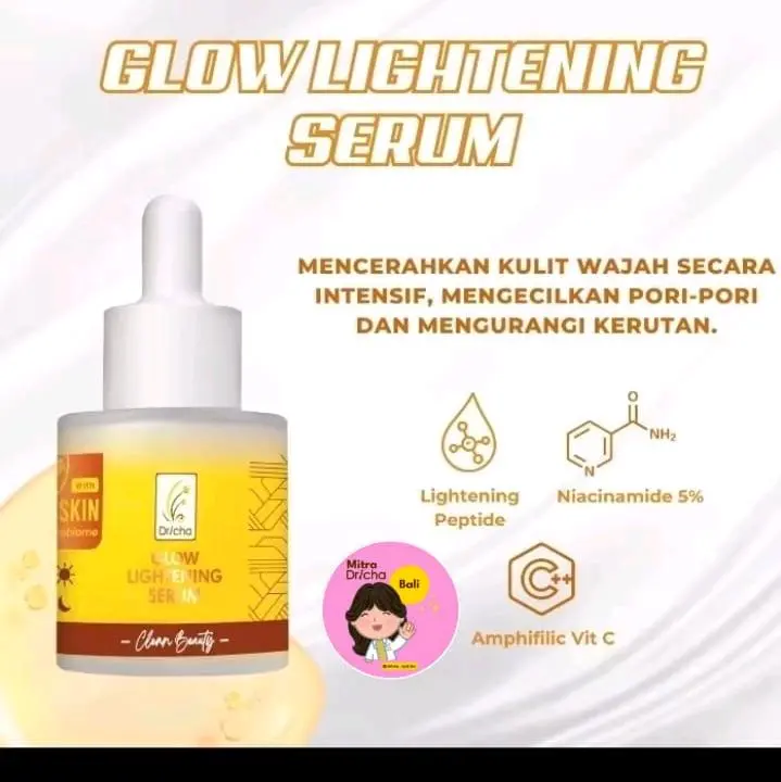 Glow Lightening Serum (kulit normal kering ada flek2 &noda hitam)