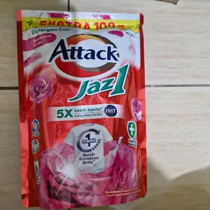 Attack Jaz1 Detergen Cair 1,2 kg - 5X Lebih Kental IRIT Cukup Pakai Sedikit Bersih Rontokkan Noda