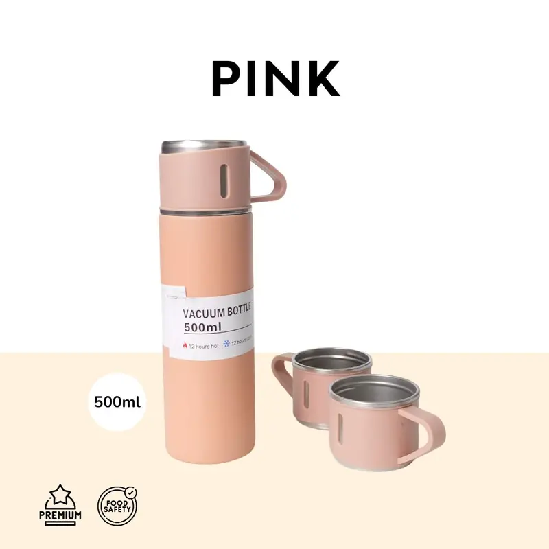 TERMOS SULTAN Vacuum Flask Set / Hampers / Botol Minum Cangkir Premium Serbaguna 500 ML Tahan Panas Dingin 2