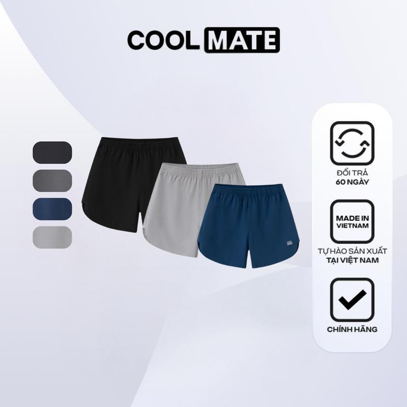  Combo 03 Quần short thể thao nam Maxcool Thoáng khí nhanh khô - Coolmate 