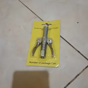 SOKIN Tools Kepala Pompa Grease Gun Grease Coupler Heavy Duty Kunci Ganda Alat Aplikasi Minyak Gemuk Grease Gun Coupler High - Ukuran 9 x 1,5 cm