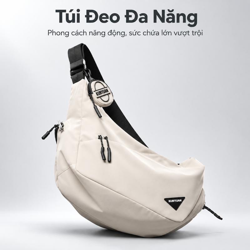 Túi đeo chéo nam thời trang mới, phong cách casual, tiện dụng, dành cho đi xe đạp, thể thao, phù hợp cho việc đi làm hàng ngày, đa năng khi đi du lịch, dễ mang theo, dung tích lớn, bền bỉ, ba lô nam cá tính và hợp thời trang.