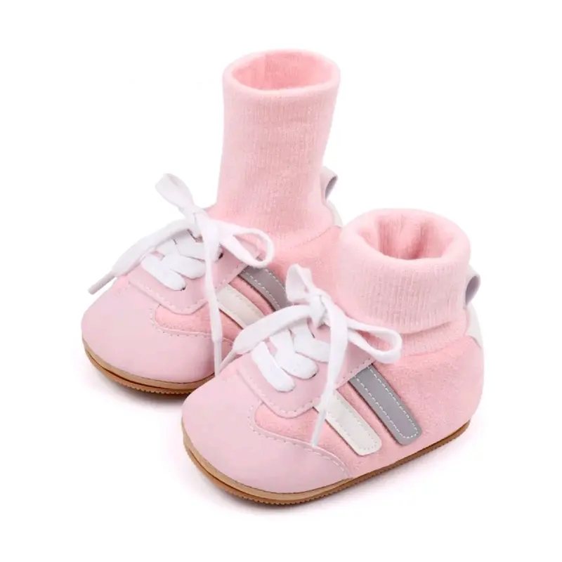 D08_JSB sepatu bayi baby shoes prewalker bayi laki-laki perempuan kaos kaki terbaru 0 3 6 9 12 bln terbaru  sepatu bayi kaos kaki model tali sepatu unisex  kekinian cute 6