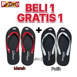 PROMO BELI 1 GRATIS 1 Sandal Jepit Pria Distro sandal pria pelipper sendal jepit pria kekinian Karet priamurah