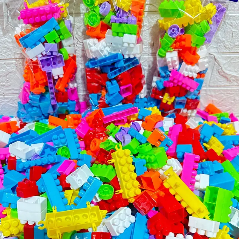 Cod Mainan Anak Block Susun 120 Pcs / Mainan Balok Susun 85 114 120 510 Edukatif Block Susun / Mainan Anak Balok Susun Cowok 2