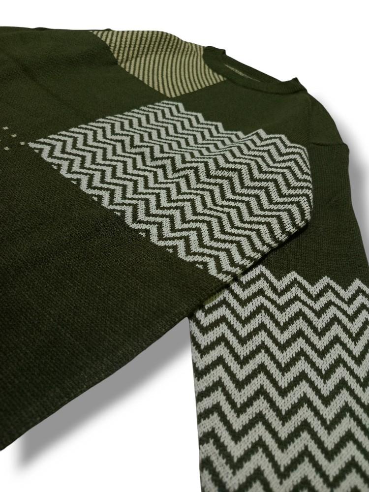 JANGO Knitwear Sweater Motif Vintage | Sweater Rajut Unisex Premium Crewneck