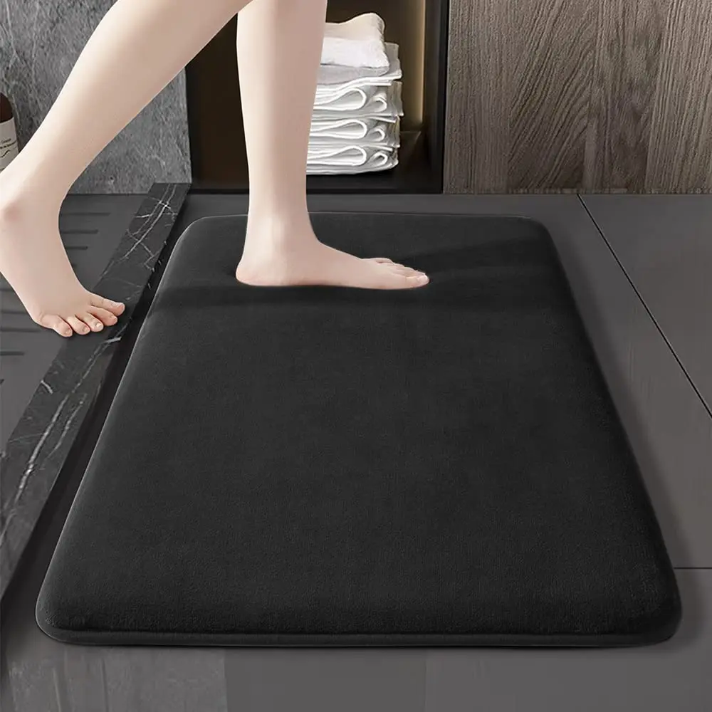 Keset Kamar Mandi Non-Slip Super Absorbent 60x40cm Olanly dengan Alas Anti-Slip - Kain, Lantai