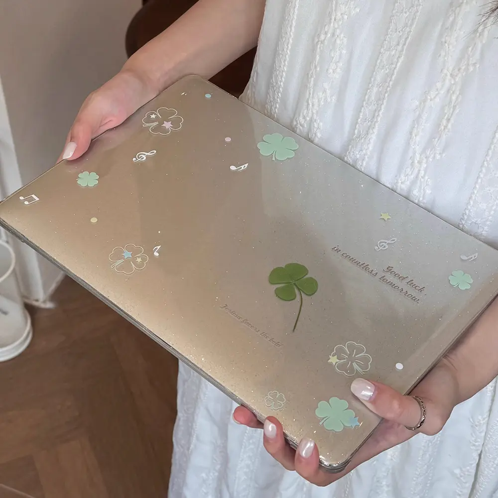 Lucky Clover Print Case for 2025 Macbook Air13 M4 A3240 Air13 M2 M3 A2681 A3113 Pro13 M2 M1 A2338 2020 Pro A2289 A2251 Air M1 A2337 Retina13 A2179 A1932 Pro14 M1 M2 M3 M4