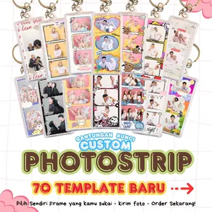 GANTUNGAN KUNCI PHOTOSTRIP CUSTOM TANPA PO