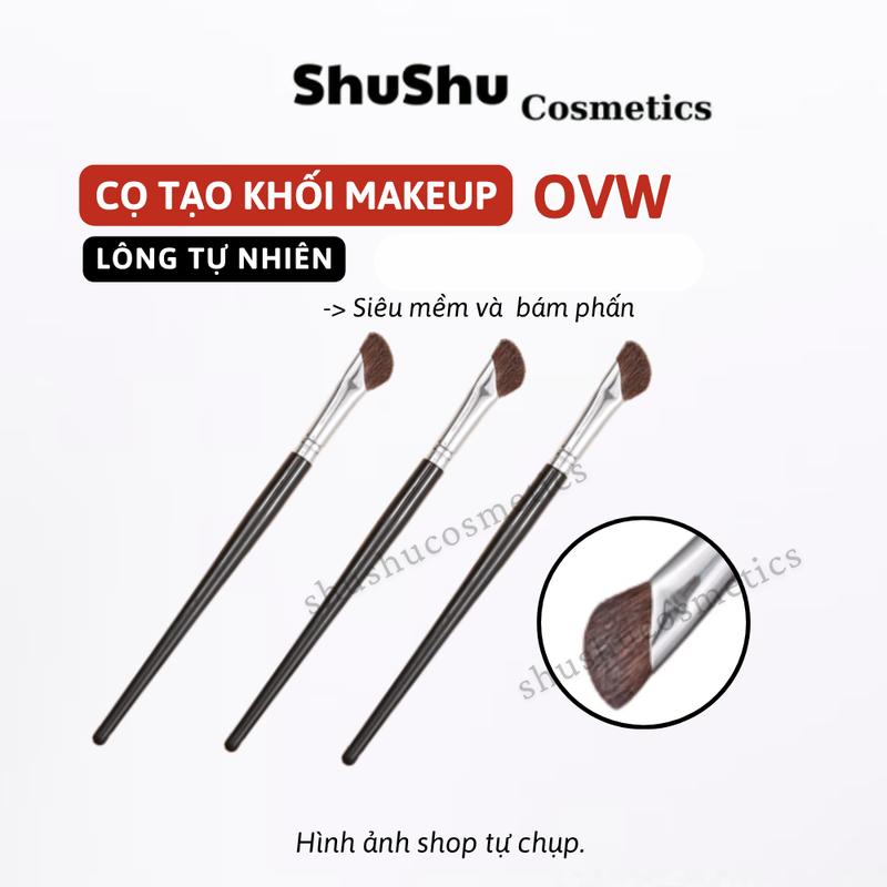 Cọ trang điểm OVW khối mũi và hốc mắt đầu bung xéo đa chức năng, Cọ Trang Điểm Mắt / Mũi / Mặt Chuyên Dụng Lông Tự Nhiên SHUSHU COSMETICSS