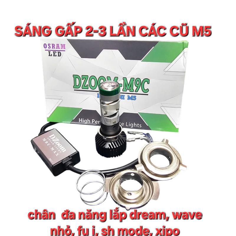  DZOOM Đèn Bi Cầu Mini M9C Nâng Cấp Ánh Sáng M8C Độ Sắc Nét Cao Cho Dream Wave Nhỏ Fu I SH Mode 