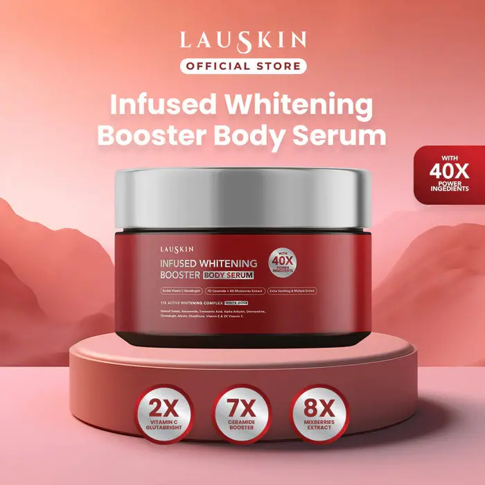 LAUSKIN - ALL VARIAN BODYSERUM | LOTION PUMP | LOTION POT  | Overnight Intense Whitening Booster Lotion | Infused Whitening Booster Body Serum 11X Active Whitening 3
